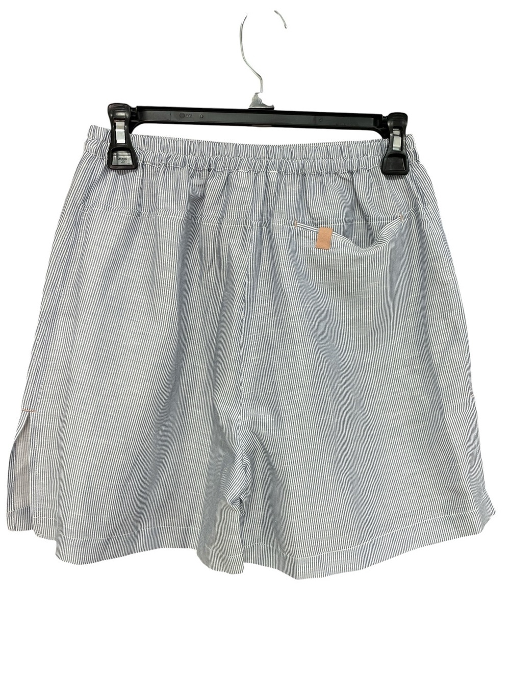 LUNYA Lounge Shorts Light Blue Seersucker Elastic Waist Linen Cotton Silk XS - Picture 4 of 9